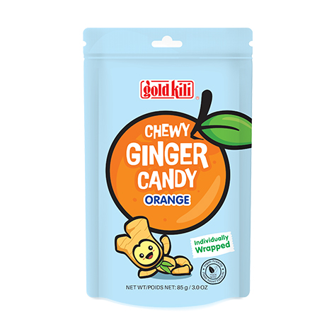 Gold Kili Chewy Ginger Candy – Orange Flavour