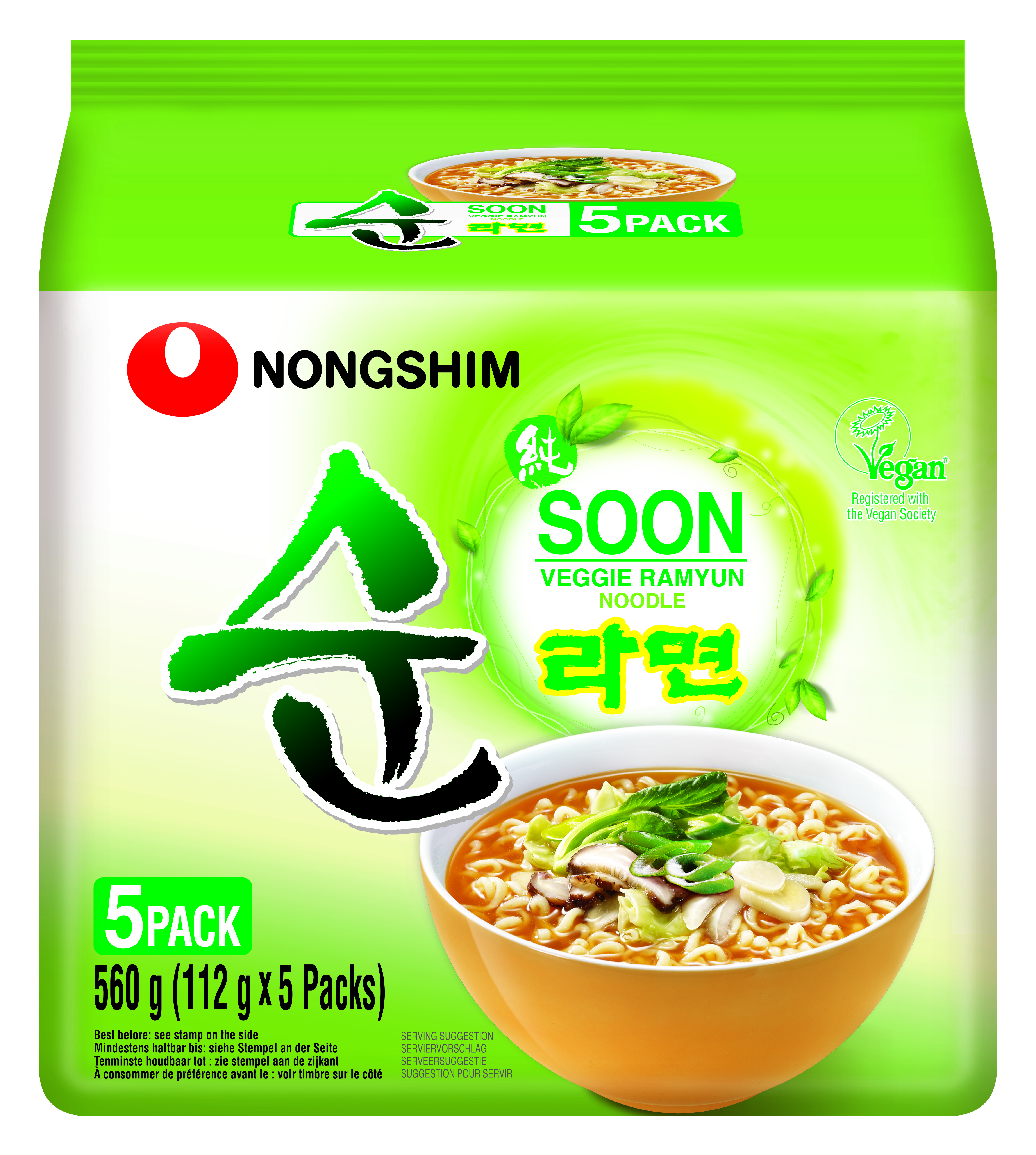 Nongshim Veggie Soon Ramyun Noodles