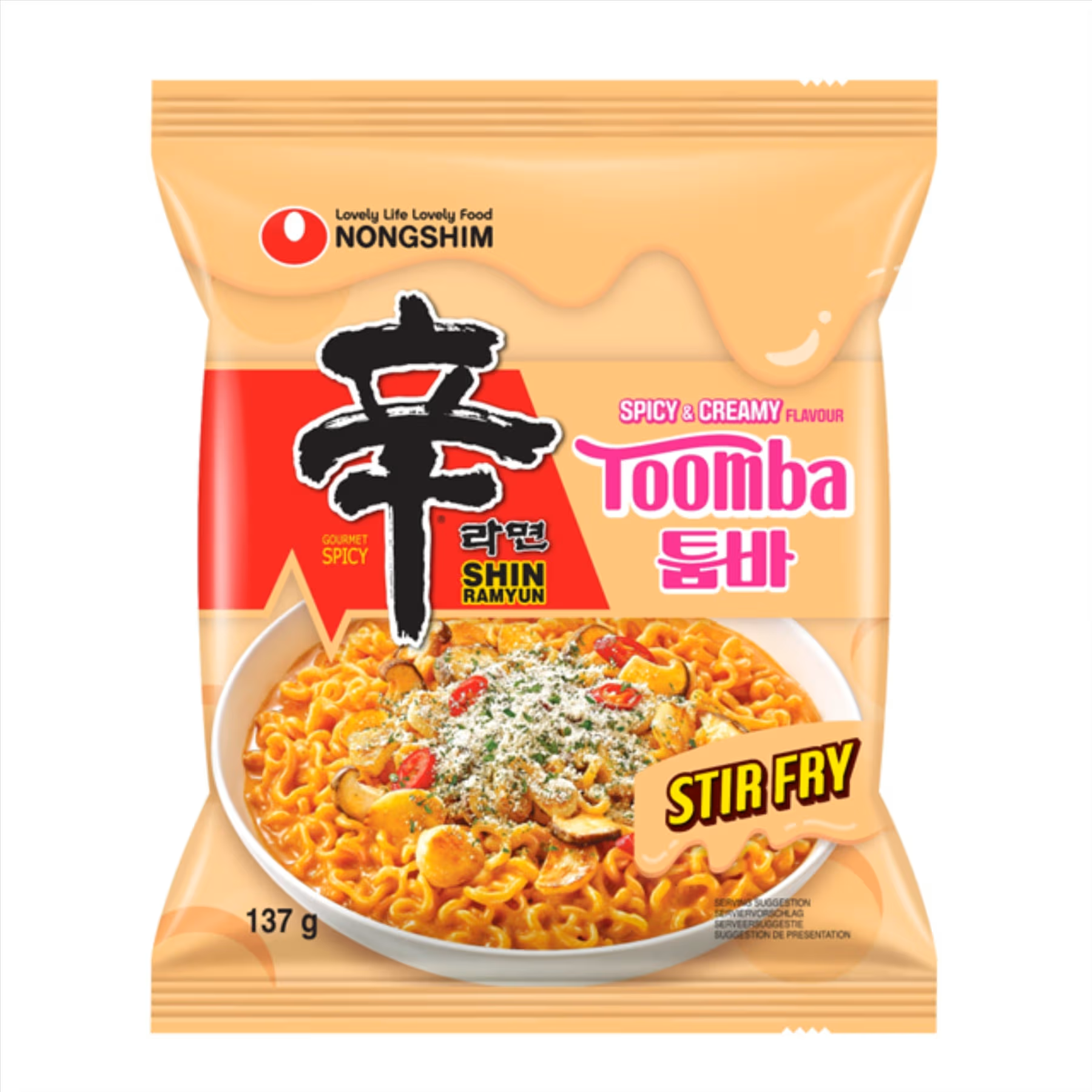 Nongshim Shin Ramyun Toomba Stir Fry (Spicy & Creamy Flavour)