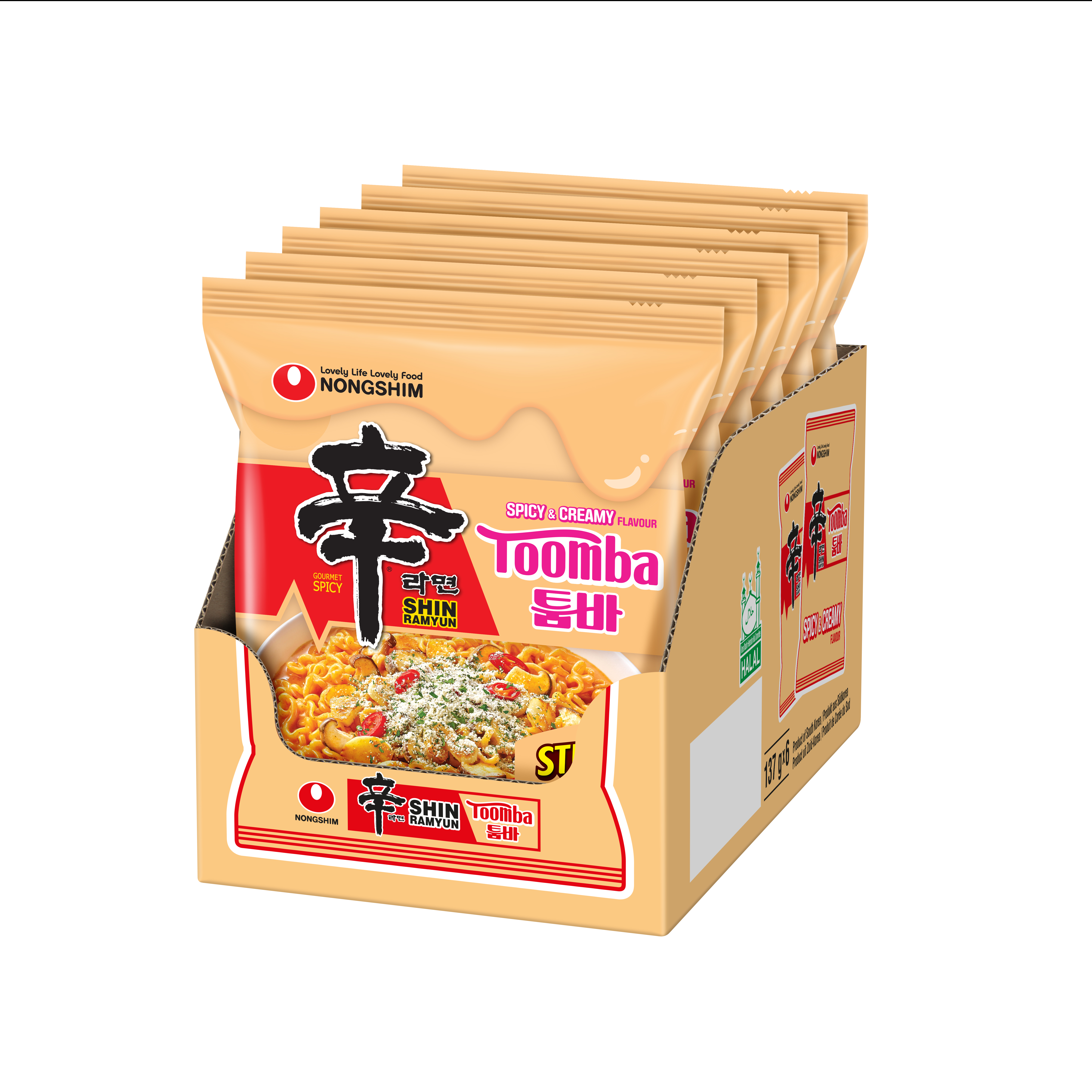 Nongshim Shin Ramyun Toomba Stir Fry (Spicy & Creamy Flavour)