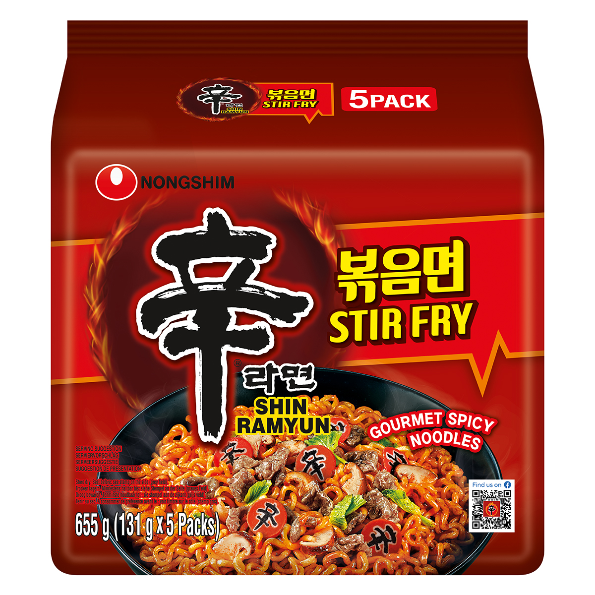Nongshim Shin Ramyun Stir Fry