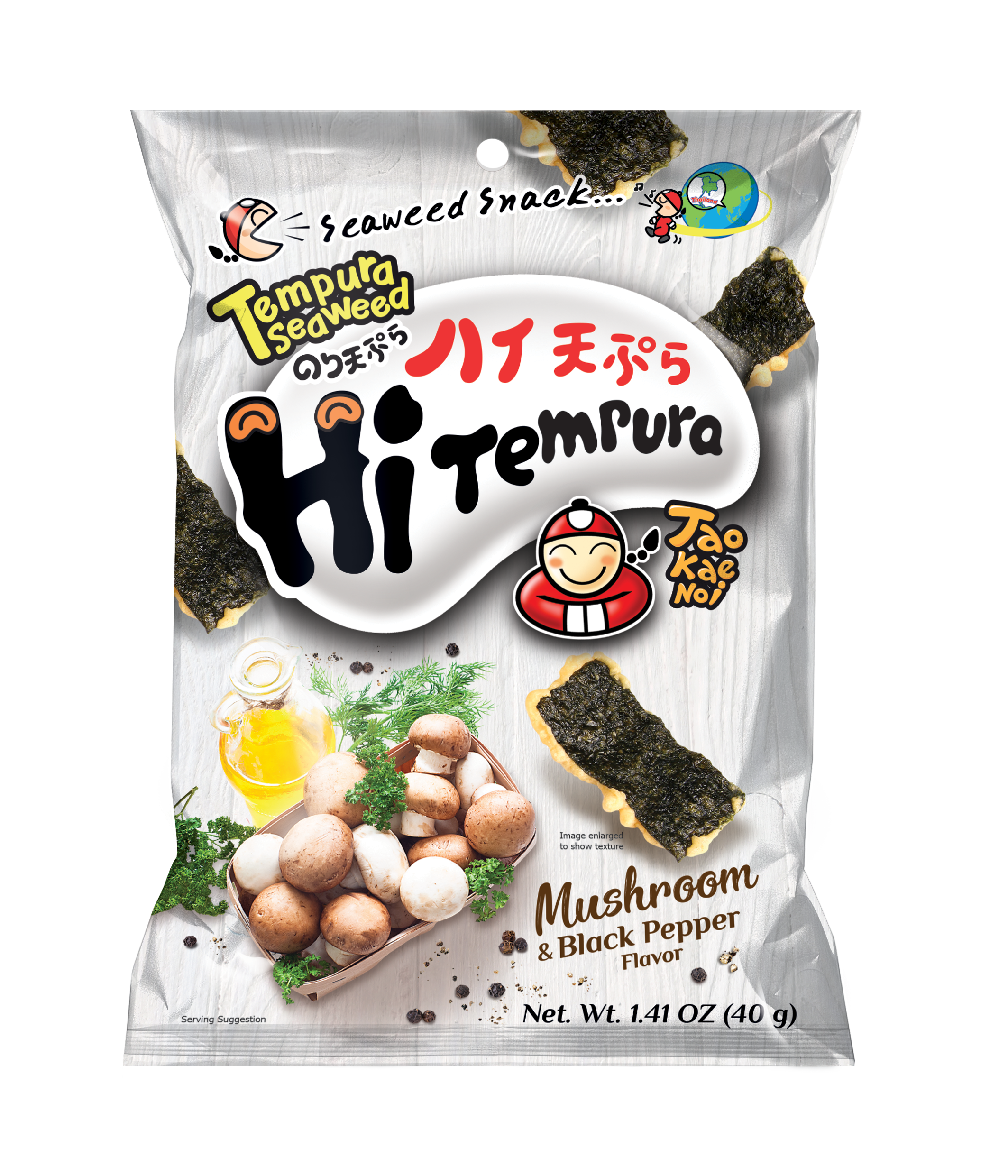 Taokaenoi Tempura Seaweed Mushroom & Black Pepper Flavour