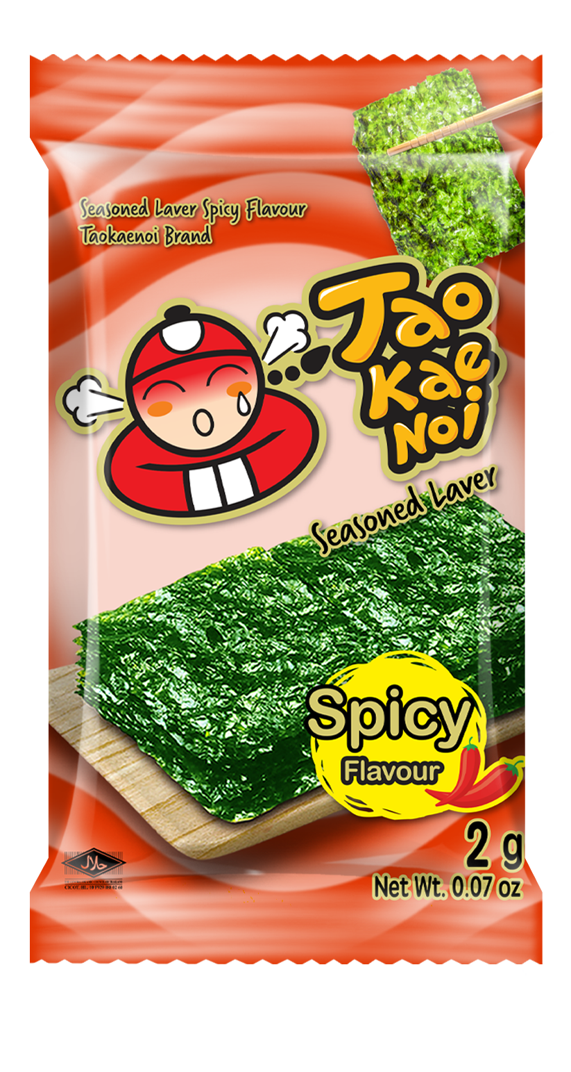 Taokaenoi Seasoned Laver Spicy Flavour 
