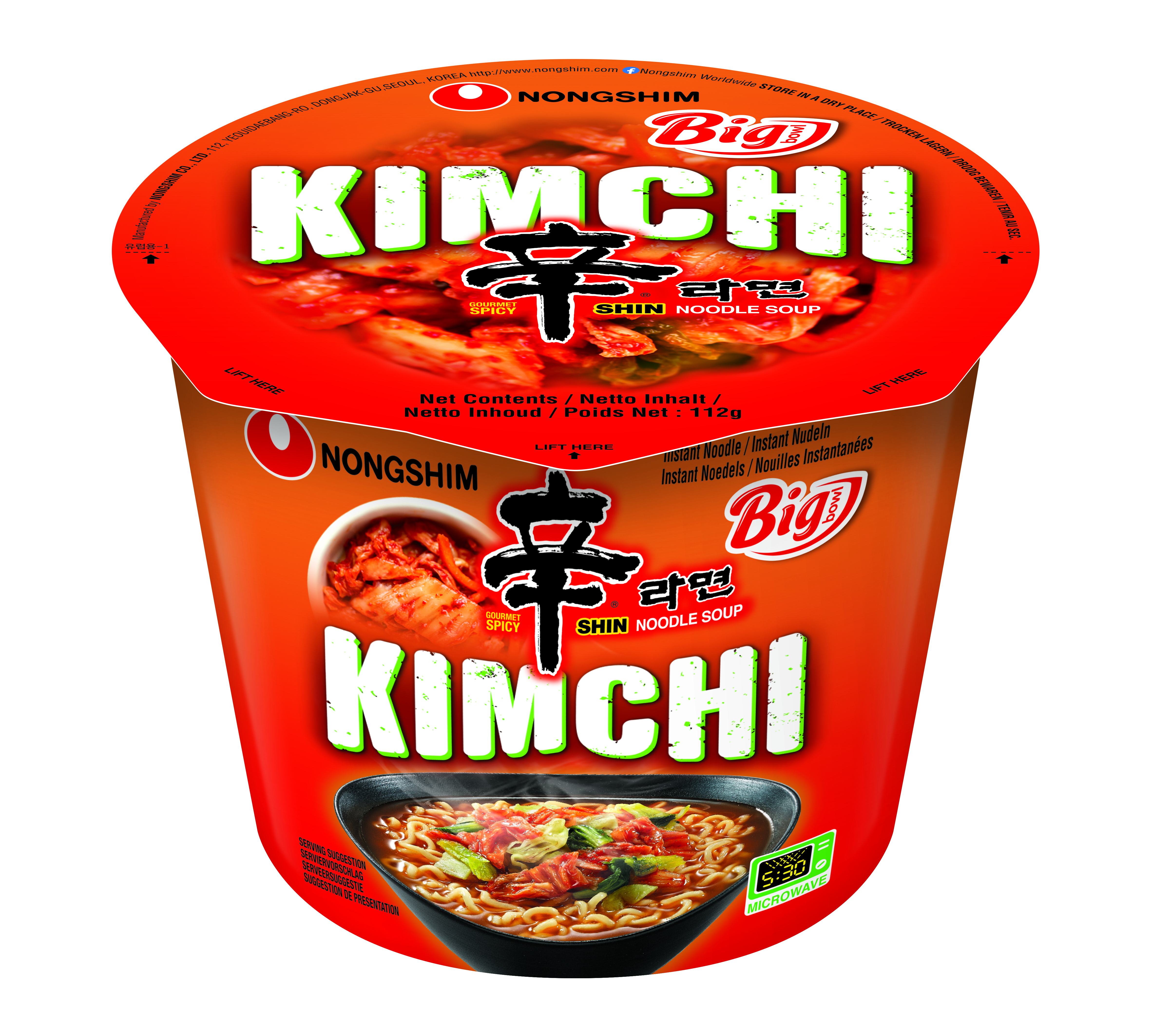 Nongshim Kimchi Big Bowl Noodle Soup