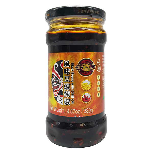 Qian Fu Ji Black Bean With Chilli Oil