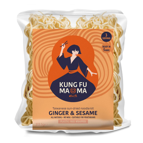 Kung Fu Mama sun dried noodles with ginger & sesame oil