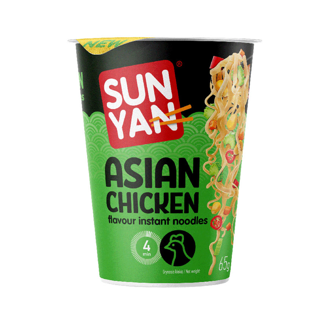 Sun Yan Instant Noodles Chicken Flavour Cup