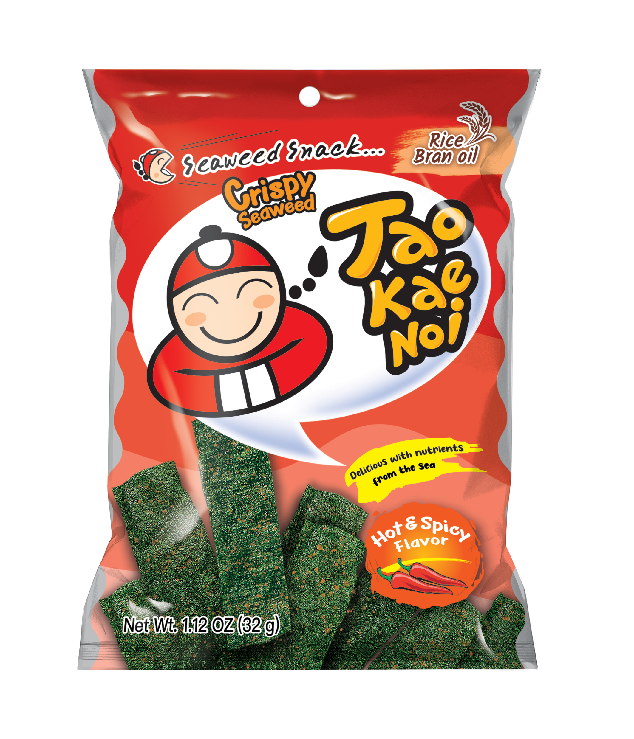 Taokaenoi Crispy Seaweed Snacks Spicy Flavour