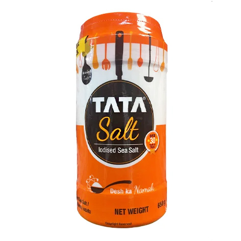 TATA Salt – Iodized Sea Salt Canister